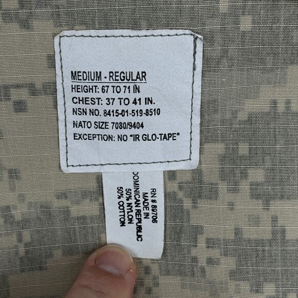 Military Coat Mens Medium Digital Camo Propper Army Combat Uniform‎ Ripstop ACU - Picture 4 of 8